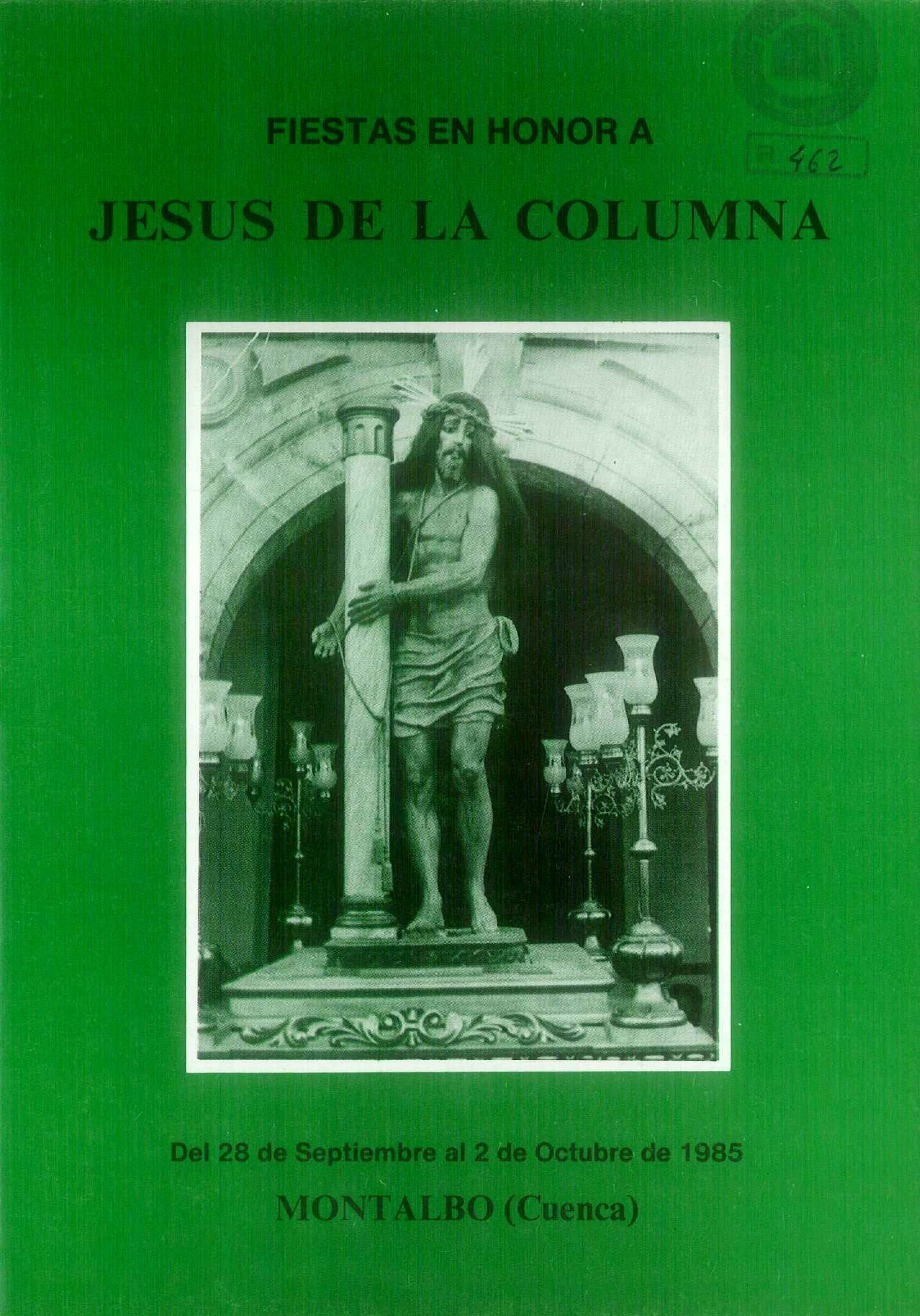 Fiestas patronales en honor del Jesús de la Columna 1985 Montalbo